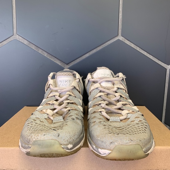 ~Used W/O Box! Nike Trainer 5.0 Finger Trap Grey Reflective Sneakers Size 10 - Picture 3 of 6